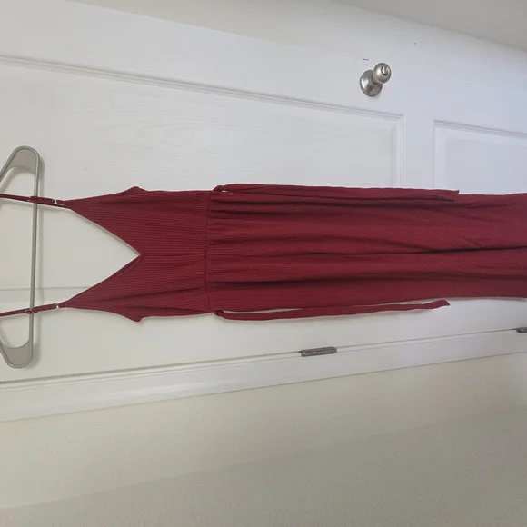 Elegant Burgundy Jumpsuit - Picture 3 of 3